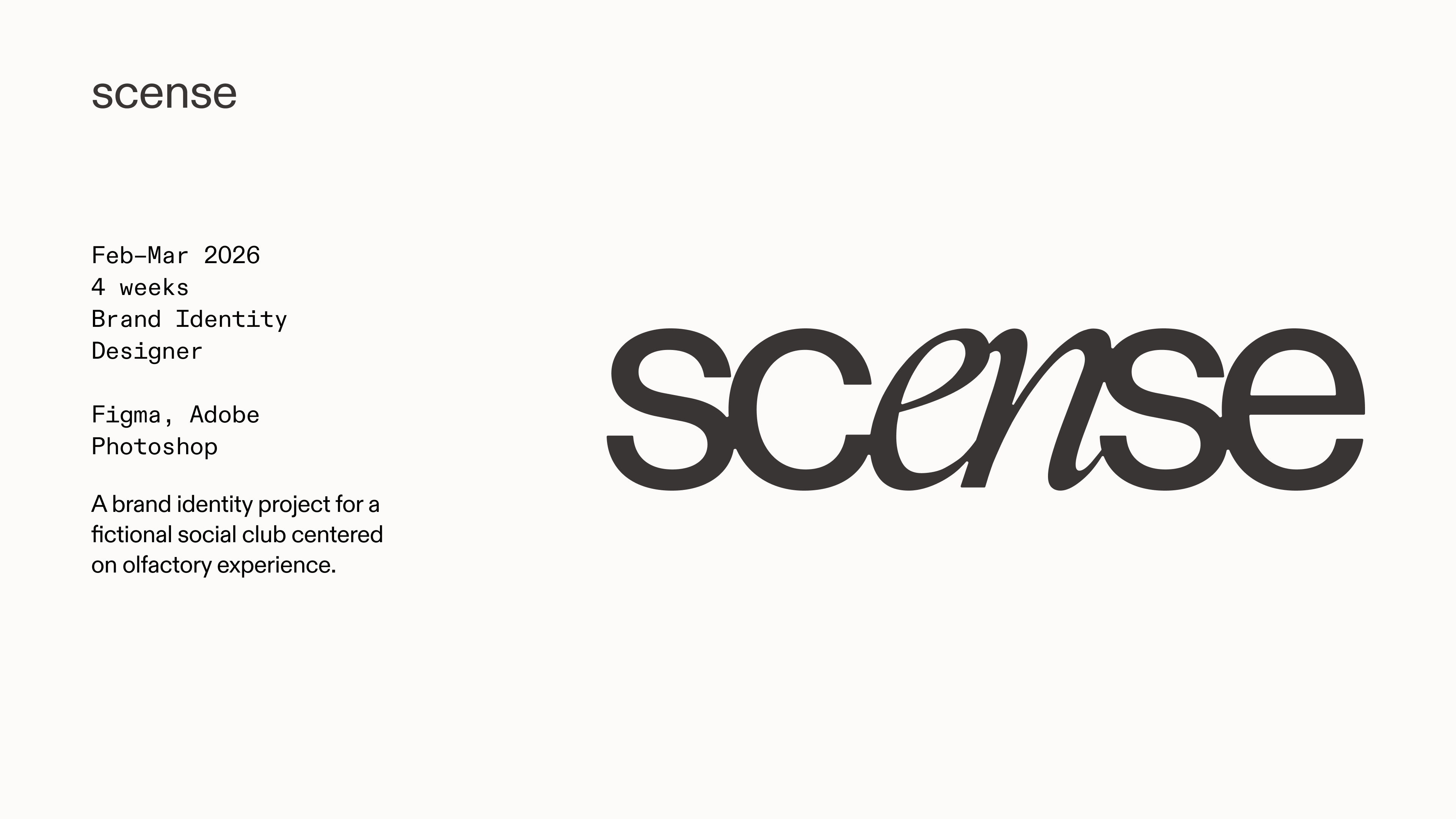 scense project title