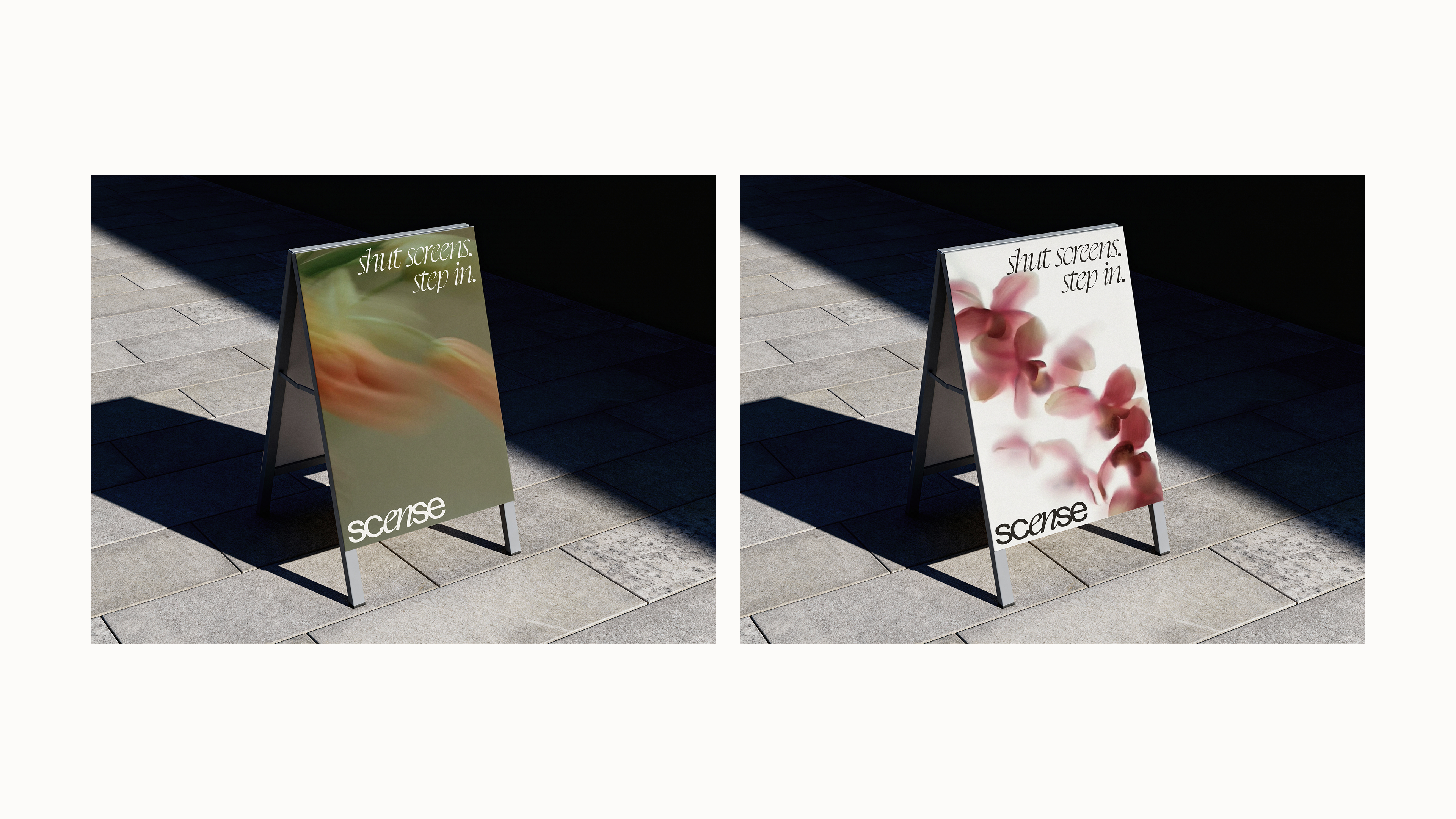 scense sidewalk sign applications