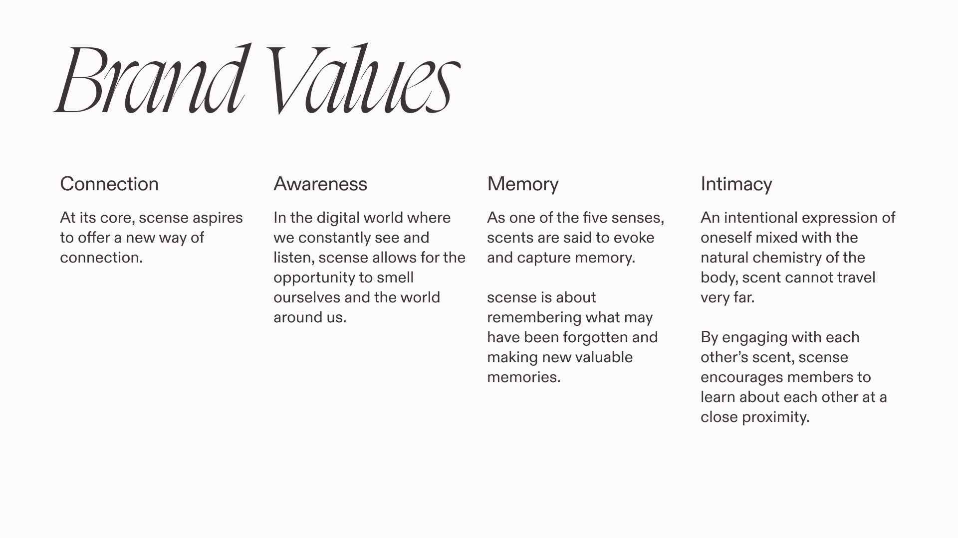 scense visual identity
